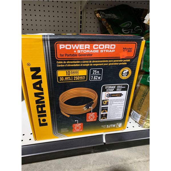 Firman 10 Gauge 25 foot Power Cord