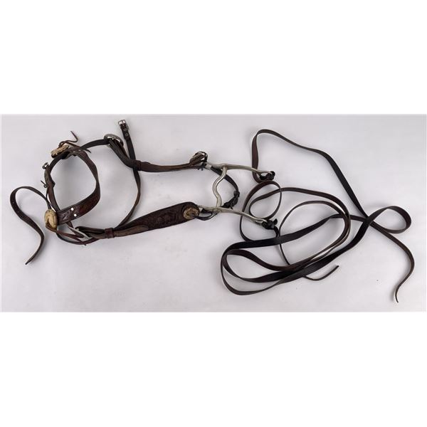 Antique Montana Cowboy Bridle Ricardo Bit