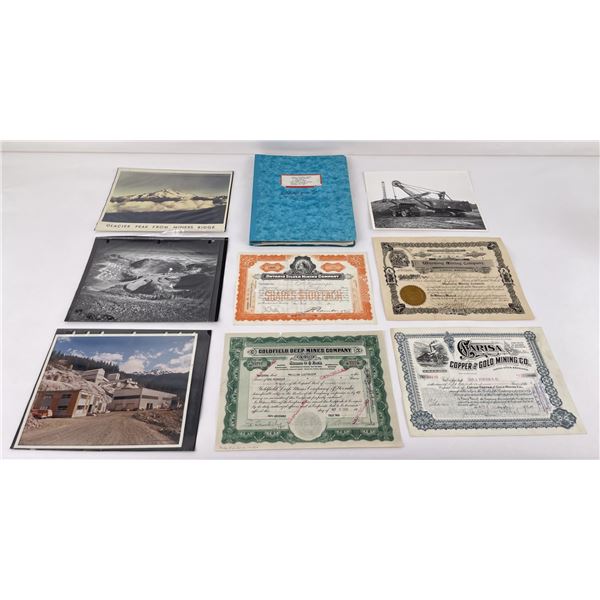 Collection of Mining Photos Stock Certificates