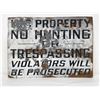 Image 1 : Antique Mine Mining No Trespassing Sign