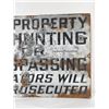 Image 3 : Antique Mine Mining No Trespassing Sign