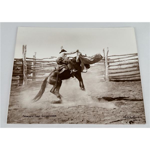 Broncho's First Slicker Lesson