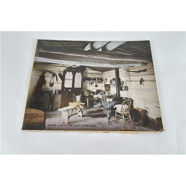 Interior of an Old Time Ranch Powder River