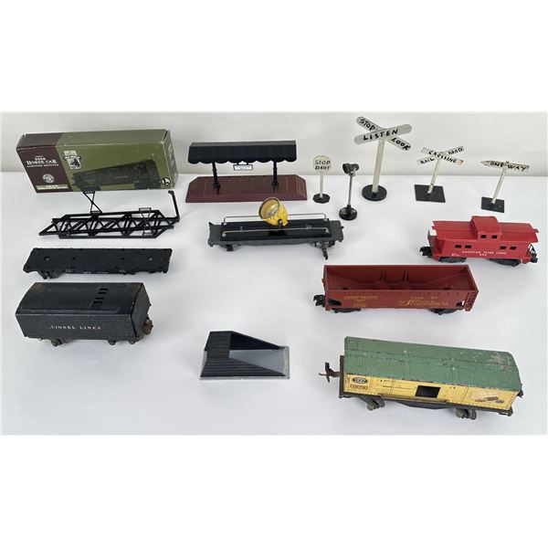 Group of Lionel Train Cars