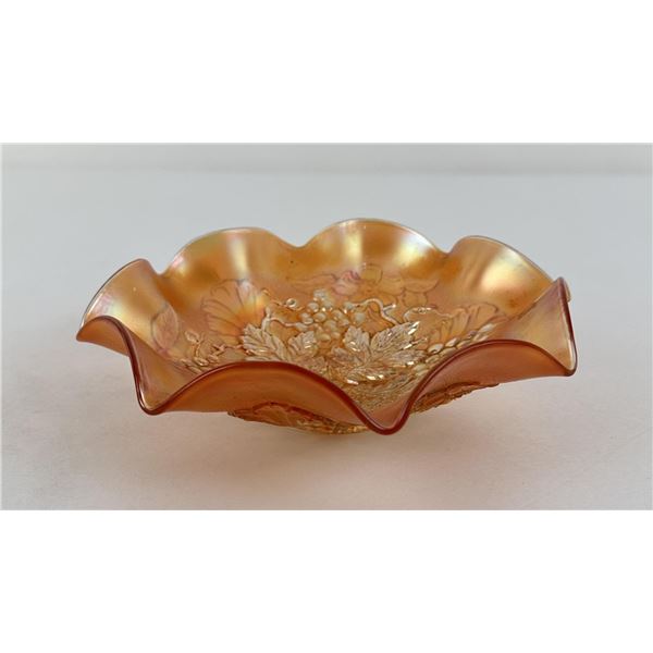 Northwood Marigold Carnival Glass Bowl
