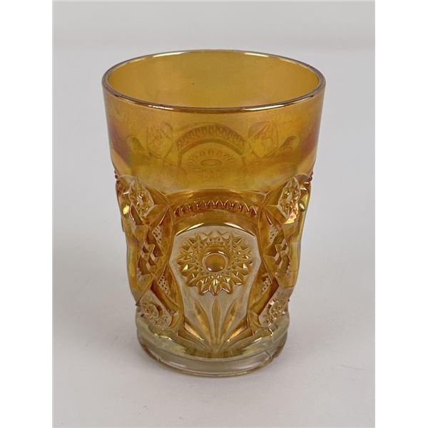 Imperial Glass Marigold Carnival Glass Tumbler