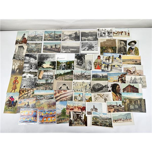 Collection of Antique Western Postcards