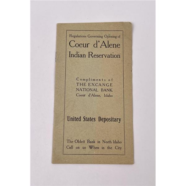 Coeur d'Alene Indian Reservation Regulations