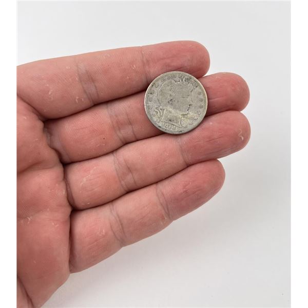 1914 S Barber Silver Quarter