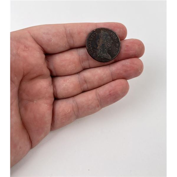 1775 Irish George III Copper Half Penny