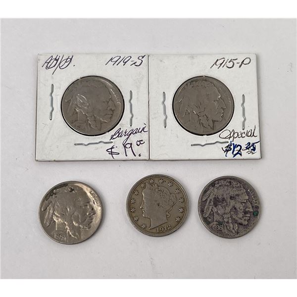 Collection of Buffalo Nickels