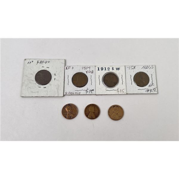 Collection of Wheat Cent Pennies