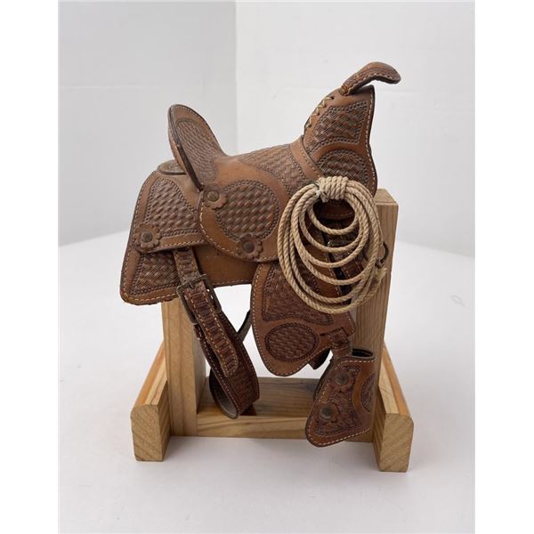 Antique Pugsley Salesman Sample Leather Saddle