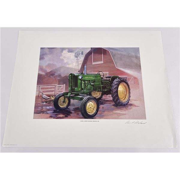 John Deere Tractor Print by Don Wieland