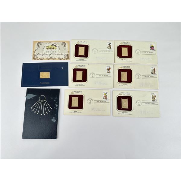 Assorted First Day Issue and Goldplated Stamp Sets