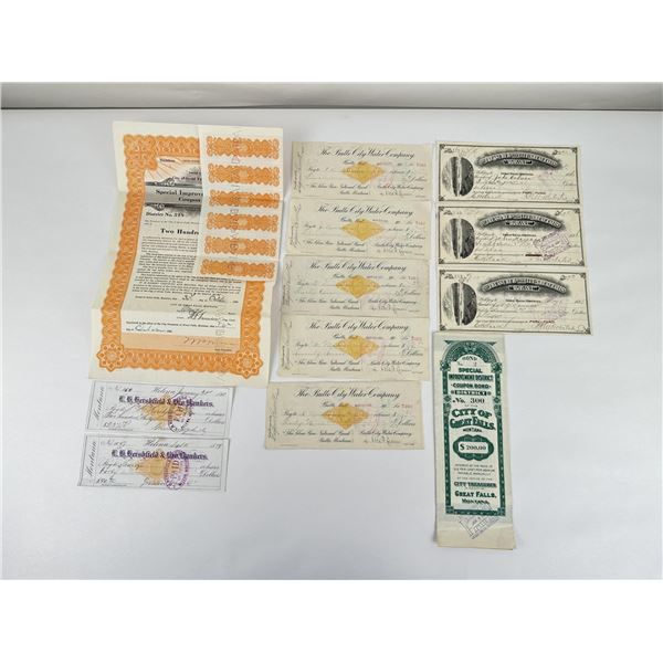 Old Montana Ephemera from Butte Great Falls Helena