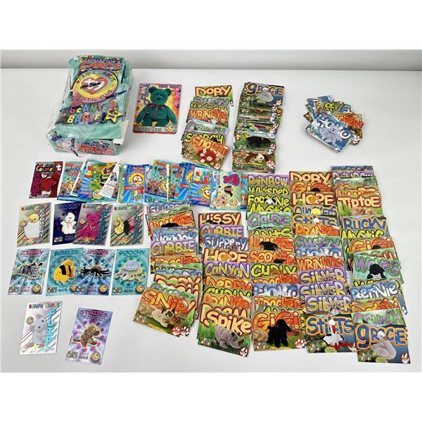 Large Group TY Beanie Baby Collector Cards