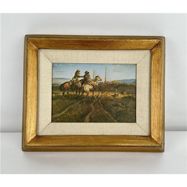 Joe Beeler Cowboy Giclee on Canvas