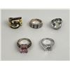 Image 2 : Collection of Sterling Silver Rings