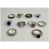 Image 2 : Collection of Sterling Silver Rings