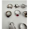 Image 3 : Collection of Sterling Silver Rings