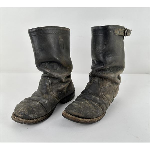 Vintage Engineer Motorcycle Buckle Boots