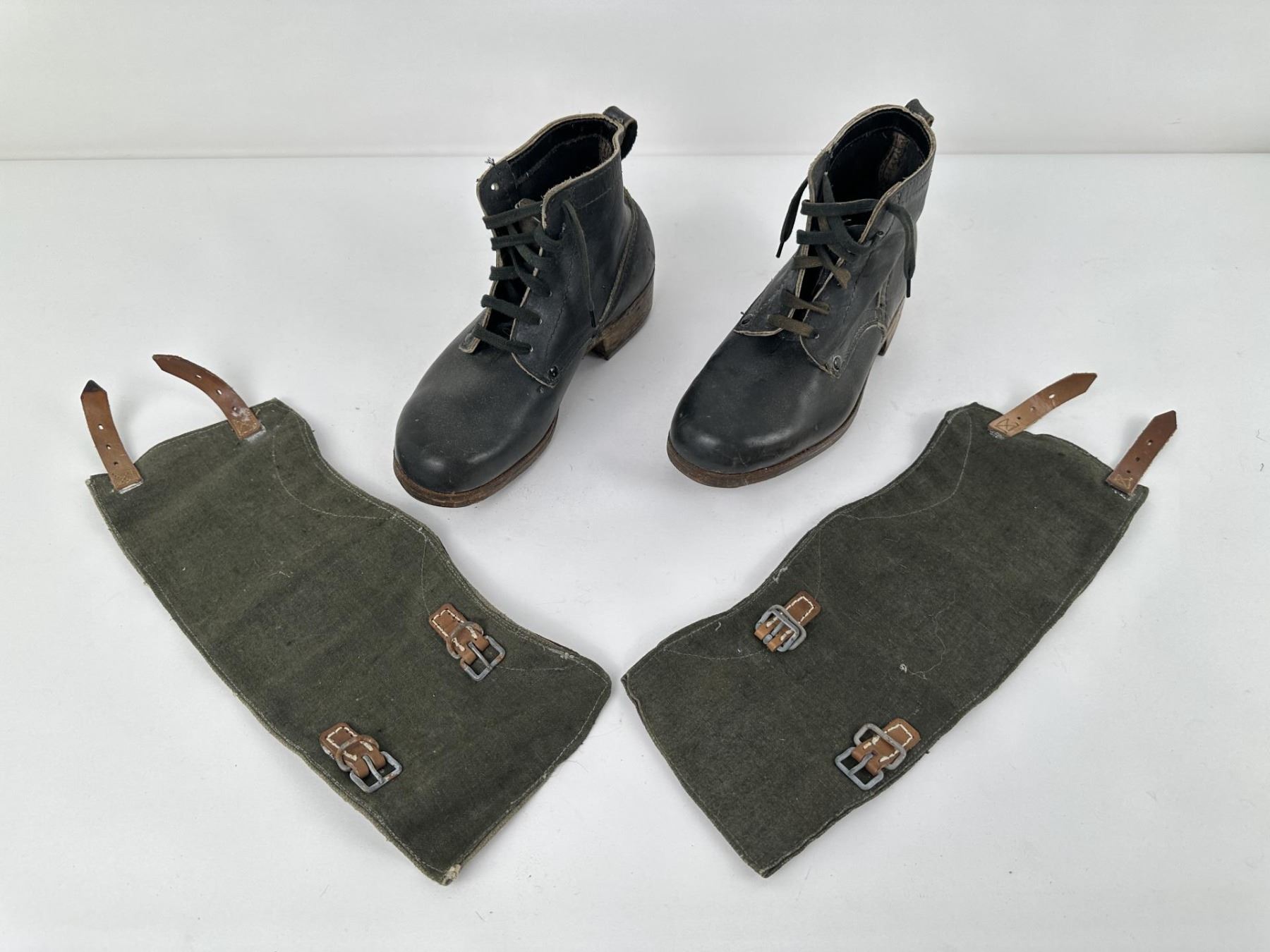 Original German Army Leather Combat Boots – Military Surplus Style – Fishing/Hunting Gear – Not-Issued