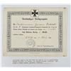 Image 1 : WWI WW1 German Iron Cross Award Certificate