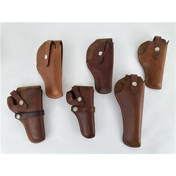 Collection of Hunter Leather Pistol Holsters