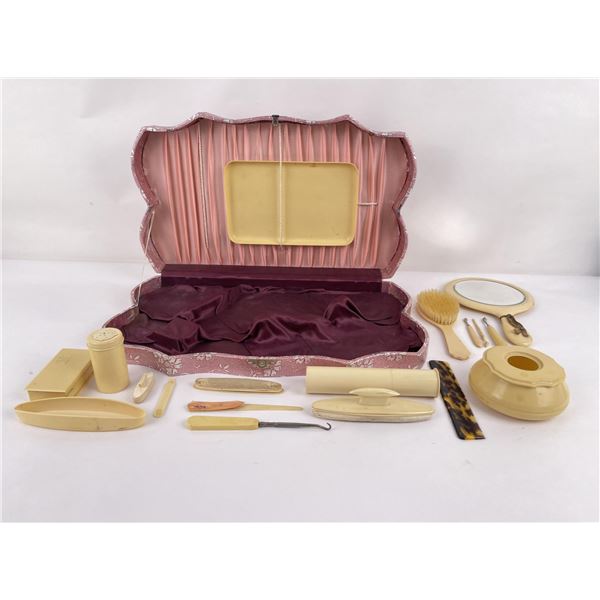 Art Deco Celluloid Vanity Set