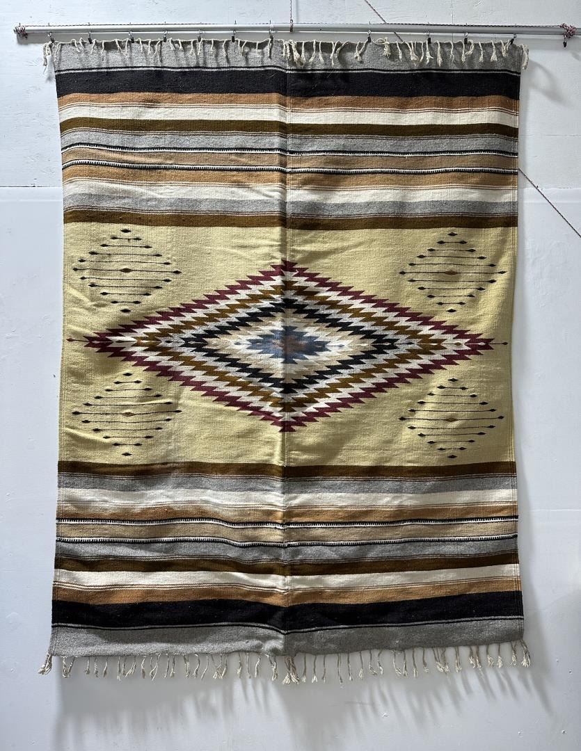 Vintage Chimayo Indian Rug Runner