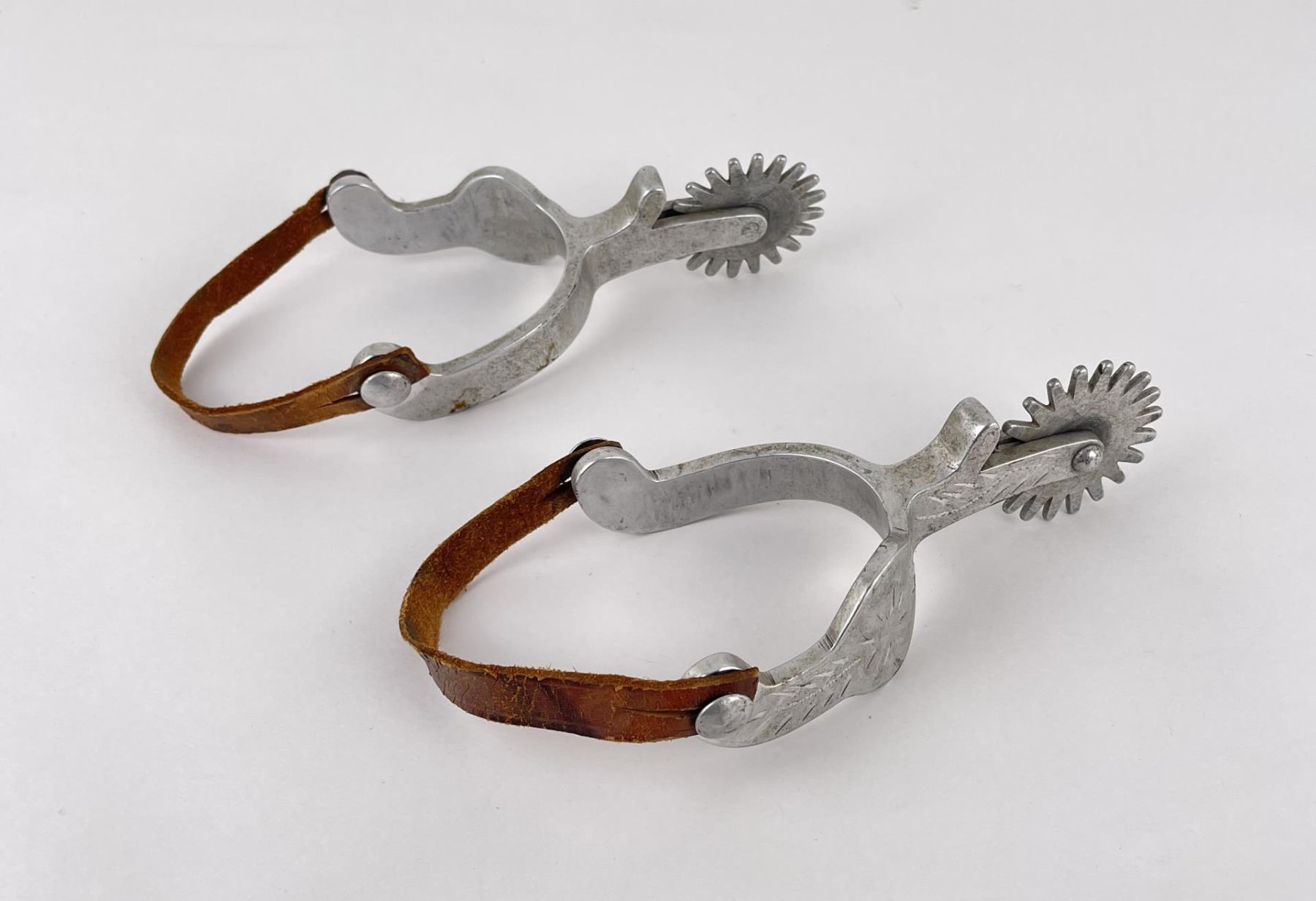Vintage Crockett Western Cowboy Aluminum Spurs Vintage Crockett Western Cowboy Aluminum Spurs