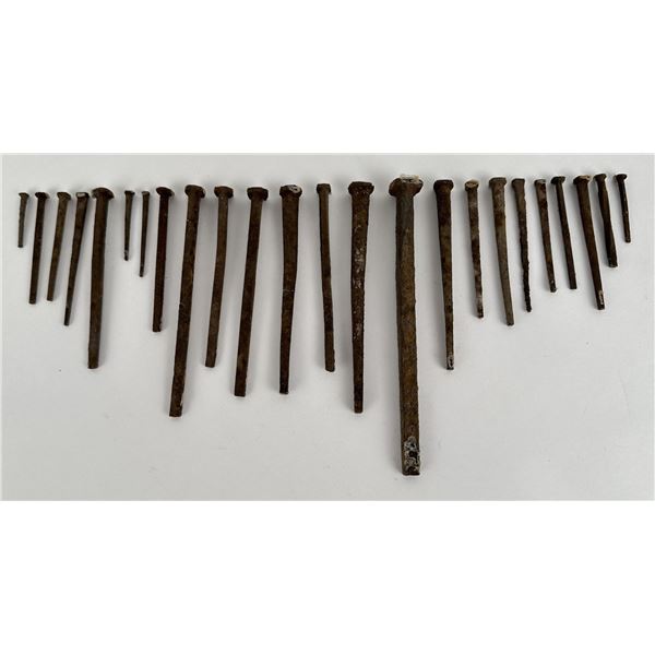 Collection Of Antique Square Nails