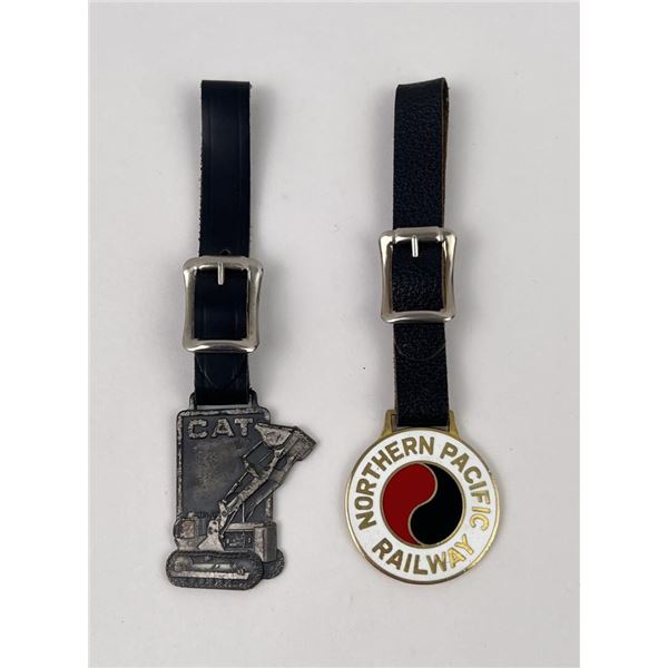 Northern Pacific Railway Cat Pocket Watch Fobs