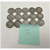 Image 3 : Lot of 15 Silver Half Dollars Walking Barber