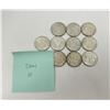 Image 3 : Lot of 10 Kennedy Silver Half Dollars.