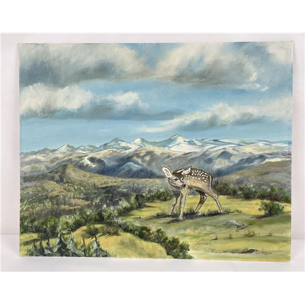 Doris Anderson Oil on Board Painting