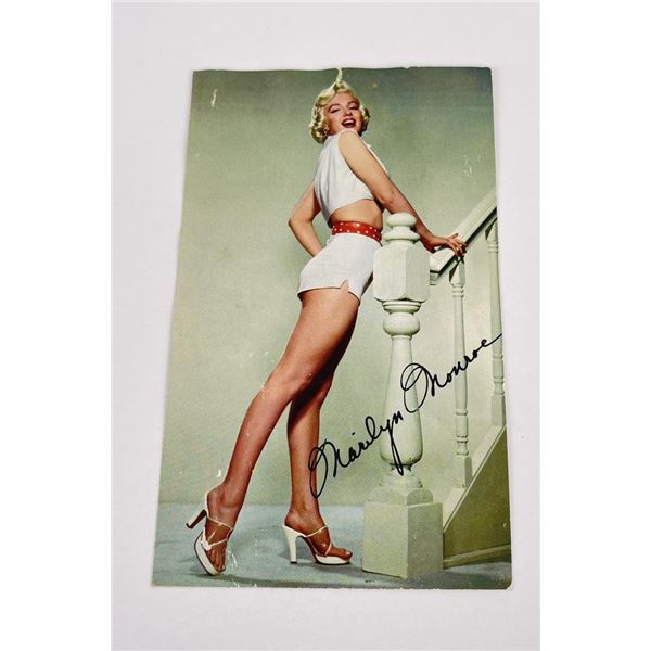 Autographed Marilyn Monroe Postcard