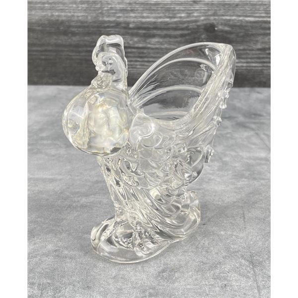 Heisey Glass Rooster Vase