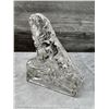 Image 1 : Cambridge Glass Crystal Lion Figure