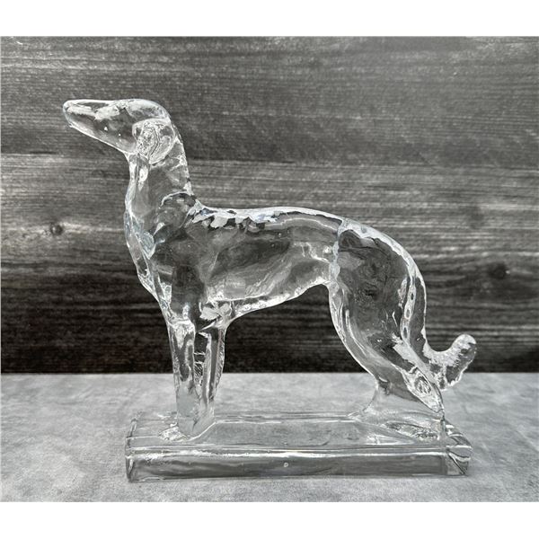Viking Glass Borzoi Wolfhound Figure