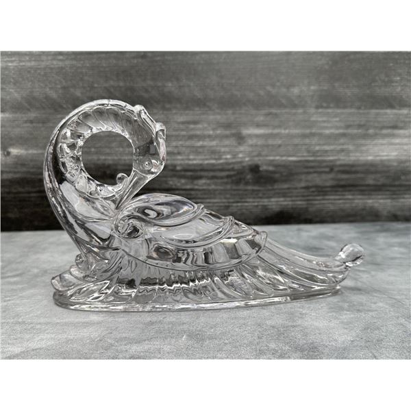 Glass Swan Paperweight