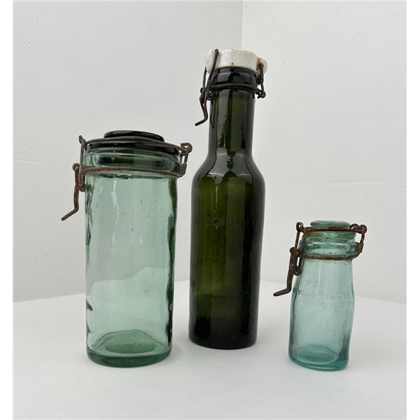 Antique L'Ideale French Preserve Jars