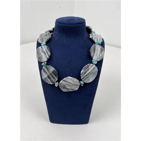 Granite and Howlite Necklace