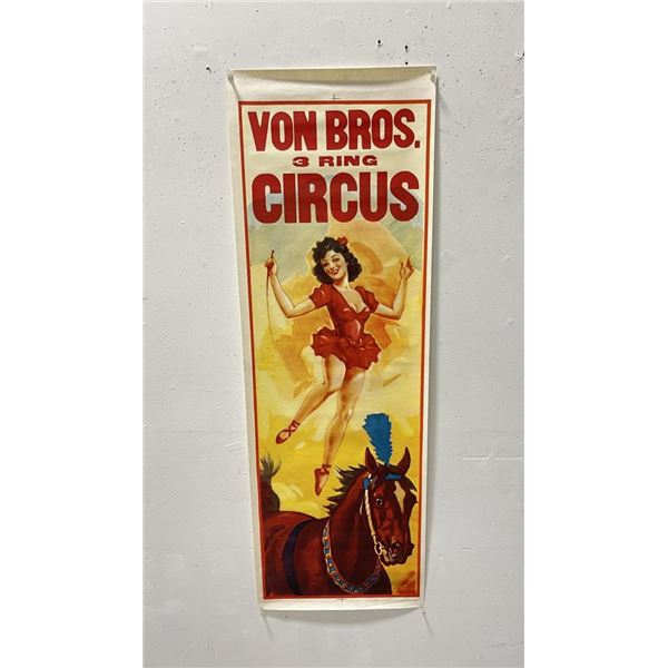 Von Bros 3 Ring Circus Poster