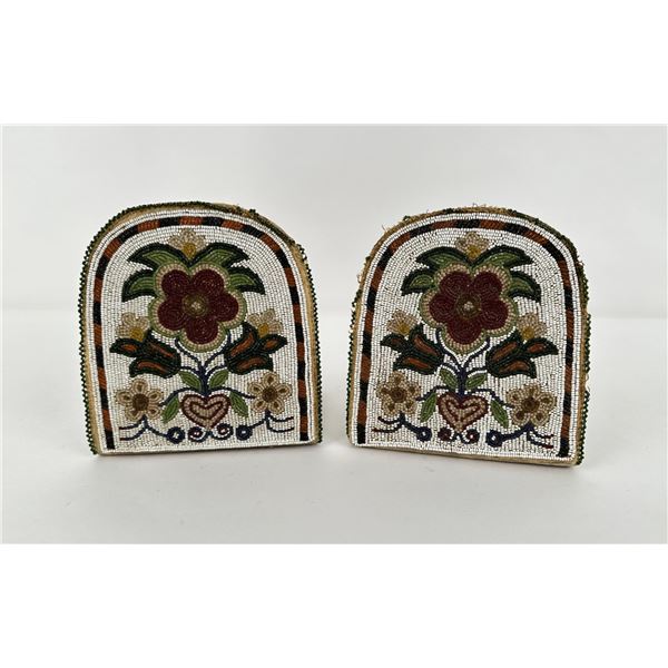 Cree Native American Indian Beaded Bookends