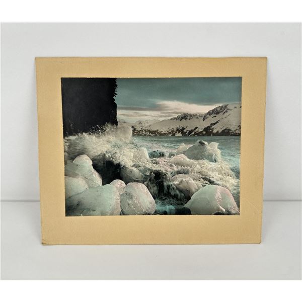Antique Hand Tinted Glacial Ice Pack Photo