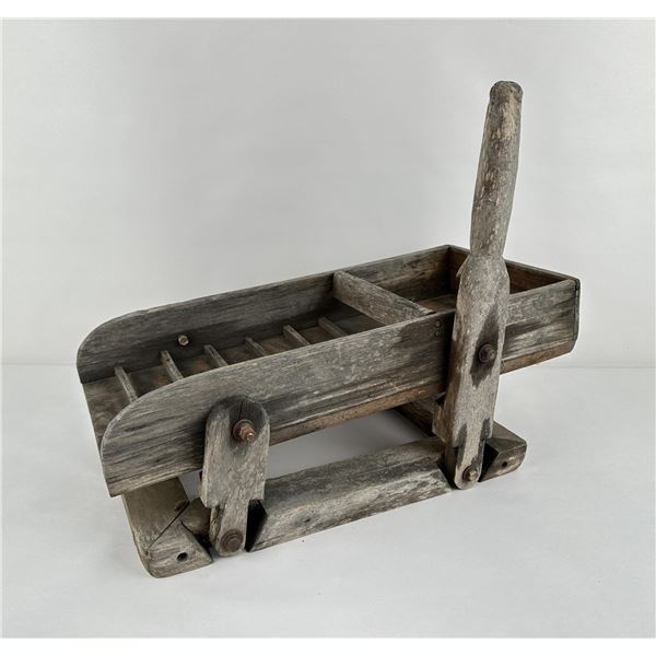 Antique Home Made Gold Trommel Shaker Box