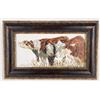 Image 1 : Kathy Sigle Cattle Giclee Print on Canvas