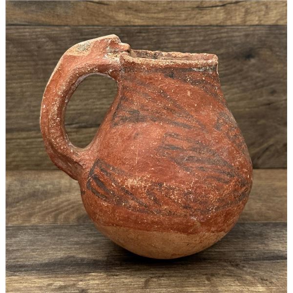 Anasazi Kayenta Indian Black on Red Pitcher